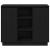 Bufet cu raft cu ușă Stejar Negru 90 x 32 x 75 cm Lemn compozit GartenMobel Dekor