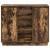 Bufet cu raft Stejar fumuriu 90 x 32 x 75 cm Lemn compozit GartenMobel Dekor