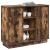 Bufet cu raft Stejar fumuriu 90 x 32 x 75 cm Lemn compozit GartenMobel Dekor