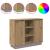 Bufet cu raft Stejar Artizanal 90 x 32 x 75 cm Lemn compozit GartenMobel Dekor