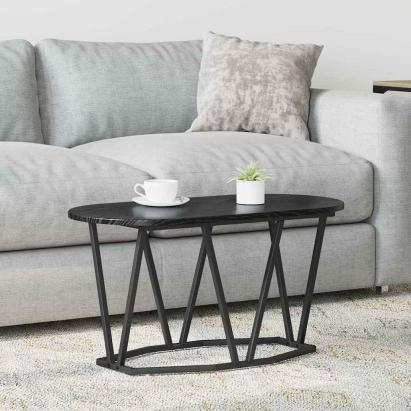Masă de Cafea Stejar Negru 80 x 40 x 40.5 cm GartenMobel Dekor