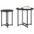 Set măsuțe laterale 2 pcs Stejar negru 50 x 50 x 50 cm GartenMobel Dekor