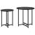 Set măsuțe laterale 2 pcs Stejar negru 50 x 50 x 50 cm GartenMobel Dekor