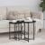 Set măsuțe laterale 2 pcs Stejar negru 50 x 50 x 50 cm GartenMobel Dekor