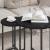 Set măsuțe laterale 2 pcs Stejar negru 50 x 50 x 50 cm GartenMobel Dekor