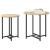Set măsuțe laterale 2 pcs Stejar Sonoma și Negru GartenMobel Dekor