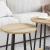 Set măsuțe laterale cu raft 2 pcs Stejar Sonoma și Negru GartenMobel Dekor