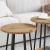 Set măsuțe laterale cu raft 2 pcs Stejar Artisan și Negru GartenMobel Dekor