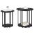 Set măsuțe laterale 2 pcs Stejar negru 50 x 50 x 50.5 cm GartenMobel Dekor