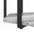 Set măsuțe laterale 2 pcs Gri sonoma și Negru 50 x 50 x 50.5 cm GartenMobel Dekor