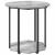 Set măsuțe laterale 2 pcs Gri sonoma și Negru 50 x 50 x 50.5 cm GartenMobel Dekor
