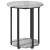 Set măsuțe laterale 2 pcs Gri sonoma și Negru 50 x 50 x 50.5 cm GartenMobel Dekor