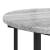 Set măsuțe laterale 2 pcs Gri sonoma și Negru 50 x 50 x 50.5 cm GartenMobel Dekor