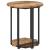 Set măsuțe laterale 2 pcs Lemn vechi și Negru 50 x 50 x 50.5 cm GartenMobel Dekor
