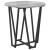 Set măsuțe laterale 2 pcs Gri sonoma și Negru 50 x 50 x 50.5 cm GartenMobel Dekor