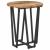 Set măsuțe laterale 2 pcs Lemn vechi și Negru 50 x 50 x 50.5 cm GartenMobel Dekor