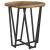 Set măsuțe laterale 2 pcs Lemn vechi și Negru 50 x 50 x 50.5 cm GartenMobel Dekor