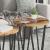 Set măsuțe laterale 2 pcs Lemn vechi și Negru 50 x 50 x 50.5 cm GartenMobel Dekor