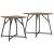 Set măsuțe laterale 2 pcs Stejar afumat și Negru GartenMobel Dekor