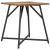 Set măsuțe laterale 2 pcs Lemn vechi și Negru 50 x 50 x 50 cm GartenMobel Dekor
