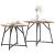 Set măsuțe laterale 2 pcs Lemn vechi și Negru 50 x 50 x 50 cm GartenMobel Dekor