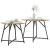 Set măsuțe laterale 2 pcs Stejar Artisan și Negru GartenMobel Dekor