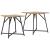 Set măsuțe laterale 2 pcs Stejar Artisan și Negru GartenMobel Dekor