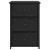 Cabinet de Noptieră cu sertar Stejar negru 40 x 36 x 60 cm GartenMobel Dekor