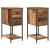 Dulap de noapte 2 pcs Lemn vechi 32 x 42 x 70 cm Lemn compozit GartenMobel Dekor