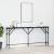 Masă console Stejar negru 180 x 23 x 75 cm Lemn compus și metal GartenMobel Dekor