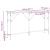 Masă console Stejar negru 140 x 23 x 75 cm Lemn compus și metal GartenMobel Dekor