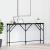 Masă console Stejar negru 140 x 23 x 75 cm Lemn compus și metal GartenMobel Dekor