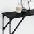 Masă console Stejar negru 200 x 29 x 75 cm Lemn compus și metal GartenMobel Dekor