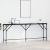 Masă console Stejar negru 200 x 29 x 75 cm Lemn compus și metal GartenMobel Dekor