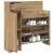 Dulap pentru pantofi stejar artizanal 100.5 x 28 x 100 cm GartenMobel Dekor