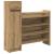 Dulap pentru pantofi stejar artizanal 100.5 x 28 x 100 cm GartenMobel Dekor