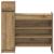 Dulap pentru pantofi stejar artizanal 100.5 x 28 x 100 cm GartenMobel Dekor