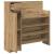 Dulap pentru pantofi stejar artizanal 100.5 x 28 x 100 cm GartenMobel Dekor