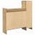 Dulap pentru pantofi stejar artizanal 100.5 x 28 x 100 cm GartenMobel Dekor