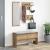 Set mobilier hol cu sertar 4 pcs Stejar negru 90 x 31 x 46.5 cm GartenMobel Dekor