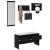 Set mobilier hol cu sertar 4 pcs Lemn Vechi 90 x 31 x 46.5 cm GartenMobel Dekor