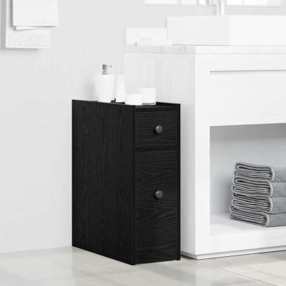 Dulap Îngust pentru Baie Stejar negru 80 x 18 x 60 cm GartenMobel Dekor