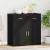 Bufet cu sertar Stejar negru 79 x 38 x 80 cm Lemn compozit GartenMobel Dekor