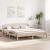 Cadru de pat cu headboard Maro 200 x 200 cm Lemn masiv de pin GartenMobel Dekor