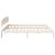 Cadru de pat cu headboard Alb 200 x 200 cm Lemn masiv de pin GartenMobel Dekor
