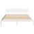Cadru de pat cu headboard Alb 200 x 200 cm Lemn masiv de pin GartenMobel Dekor