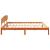 Cadru de pat cu headboard Maro 200 x 200 cm Lemn masiv de pin GartenMobel Dekor