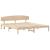 Cadru de pat cu headboard Maro 180 x 200 cm Lemn masiv de pin GartenMobel Dekor
