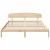Cadru de pat cu headboard Maro 180 x 200 cm Lemn masiv de pin GartenMobel Dekor