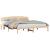 Cadru de pat cu headboard Maro 180 x 200 cm Lemn masiv de pin GartenMobel Dekor